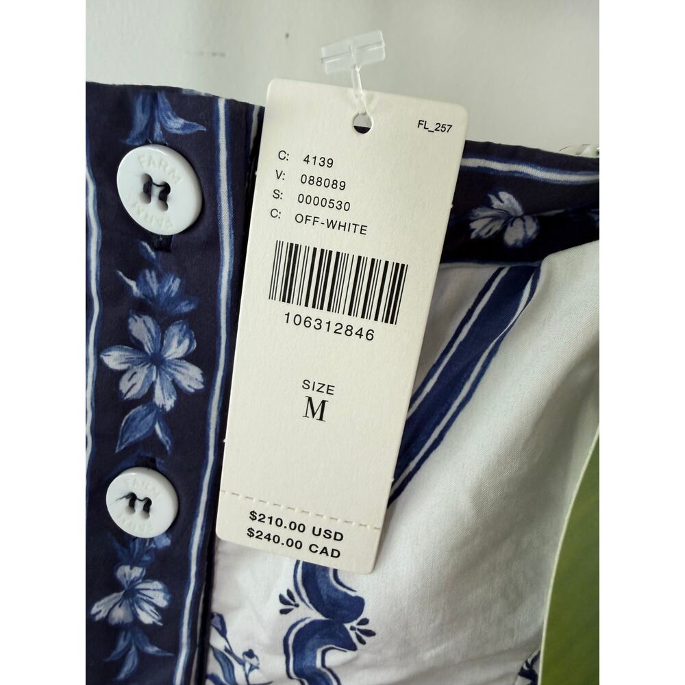 Farm Rio NEW Porcelain Garden Mini Dress, Medium - Picture 7 of 15